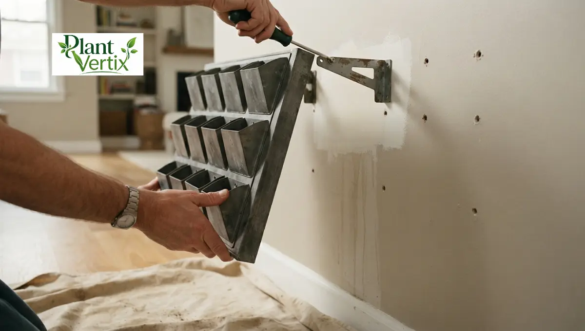 Taking It Down: Removing a Vertical Garden and Repairing the Wall